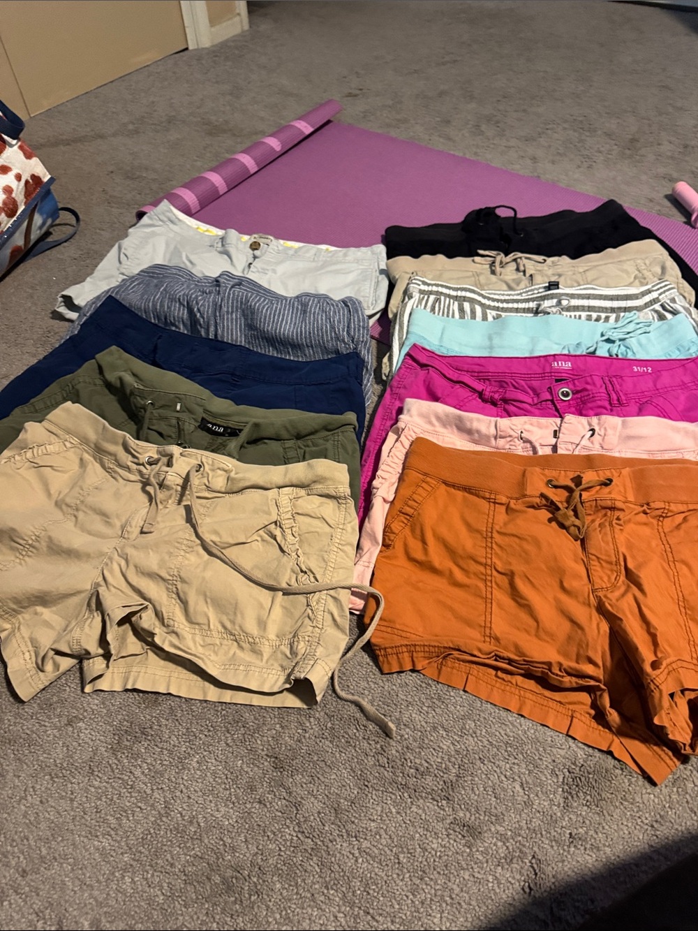 12 pairs of ladies summer shorts.